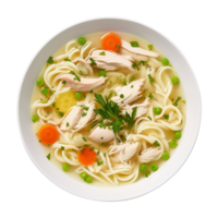 Chicken Noodle Soup, created with Generative AI png