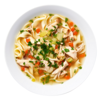 Chicken Noodle Soup, created with Generative AI png