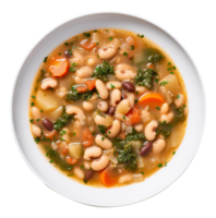 Delicious Bean soup with beans, created with Generative AI png