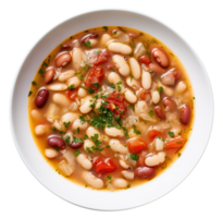 Delicious Bean soup with beans, created with Generative AI png