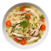 Chicken Noodle Soup, created with Generative AI png