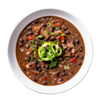 delicioso frijol sopa con frijoles, salchicha y arroz, creado con generativo ai png