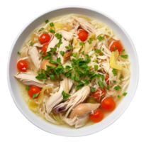 Chicken Noodle Soup, created with Generative AI png
