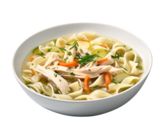 Chicken Noodle Soup, created with Generative AI png