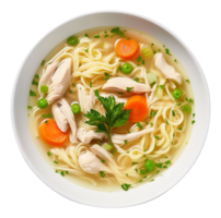 Chicken Noodle Soup, created with Generative AI png