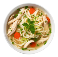 Chicken Noodle Soup, created with Generative AI png