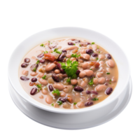 Delicious Bean soup with beans, created with Generative AI png