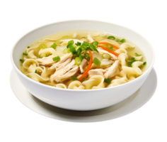 Chicken Noodle Soup, created with Generative AI png