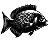 poisson transparent arrière-plan, ai génératif png