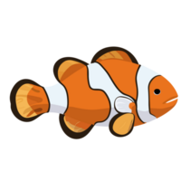 clown pesce trasparente sfondo, ai generativo png