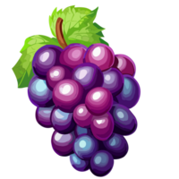 Grape transparent background,AI Generative png