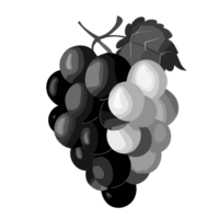 Grape transparent background,AI Generative png