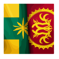 azeibardzhan drapeau transparent, ai génératif png