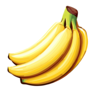 banana transparente plano de fundo,ai generativo png