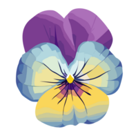 amor-perfeito flor transparente plano de fundo,ai generativo png
