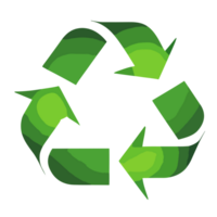 Recycle symbol on transparent background,Recycle sign isolated,AI Generative png
