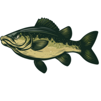 Fisch transparent Hintergrund, ai generativ png