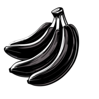 Banana transparent background,AI Generative png