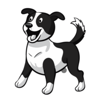 Dog transparent background,Ai generative png