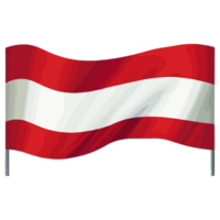Oostenrijk vlag transparant achtergrond, ai generatief png