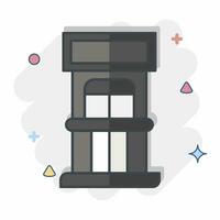 Icon Ticket Office. related to Amusement Park symbol. comic style. simple design editable. simple illustration vector