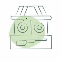 Icon Shooting. related to Amusement Park symbol. Color Spot Style. simple design editable. simple illustration vector