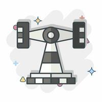 Icon Roll O Plane. related to Amusement Park symbol. comic style. simple design editable. simple illustration vector