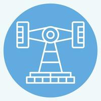 Icon Roll O Plane. related to Amusement Park symbol. blue eyes style. simple design editable. simple illustration vector