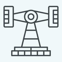 Icon Roll O Plane. related to Amusement Park symbol. line style. simple design editable. simple illustration vector