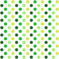 Seamless polka dot isolated on light green background. vector