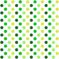 Seamless polka dot isolated on light green background. vector