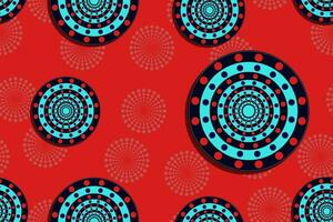 Seamless pattern, abstract background, line art circles in ethnic style. vector