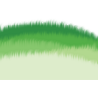 verde césped en el suelo aislado en transparente antecedentes png