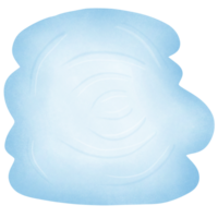 a cartoon blue water splash isolated on transparent background png