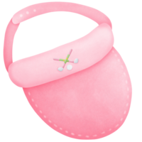 Pink golf hat isolated on transparent background png