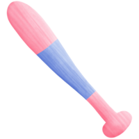 Blue and pink baseball bat  isolated on transparent background png