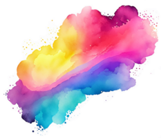 Colorful Rainbow Splash AI Generative png