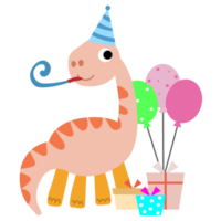 dinosauro festa clipart. contento dino png