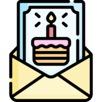 birthday card illustration design png