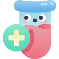 médico prueba ilustración diseño png