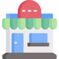 grocery store illustration design png