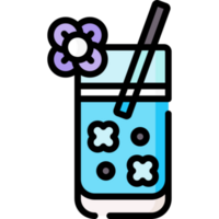 bubble tea illustration design png