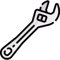 llave inglesa ilustración diseño png