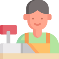 cashier illustration design png