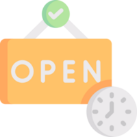 opening hours illustration design png