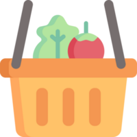 shopping basket illustration design png