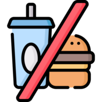 no food illustration design png