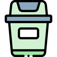 trash bin illustration design png