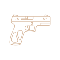 ilustração do uma pistola arma de fogo png