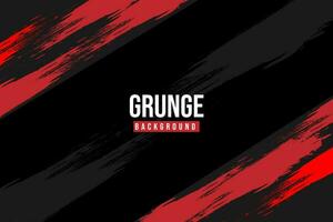 black and red abstract dirty grunge background vector